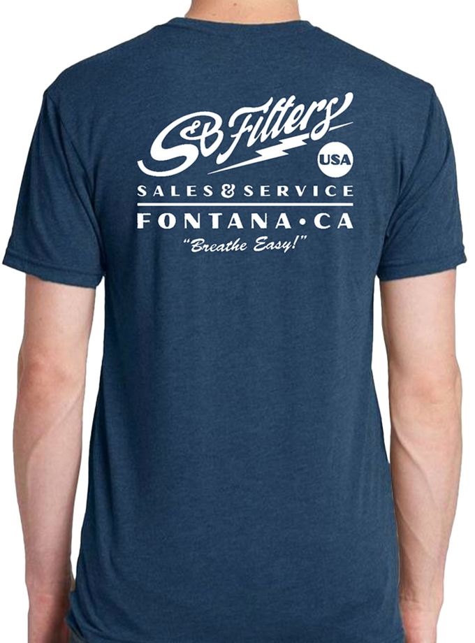 S&B Filters S&B Sales & Service Shirt - Blue/White High Quality